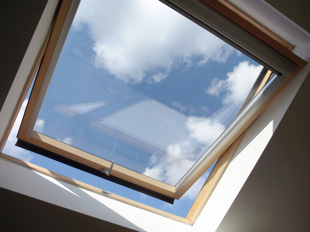 Modern roof window installed during loft conversion in Sussex adding natural light